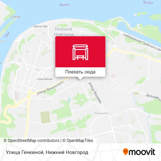 Карта Улица Генкиной