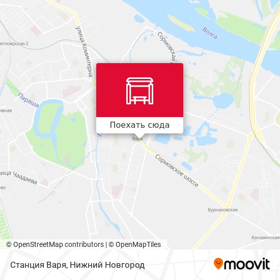 Карта Станция Варя