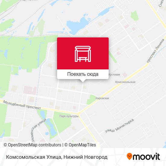Карта Комсомольская Улица