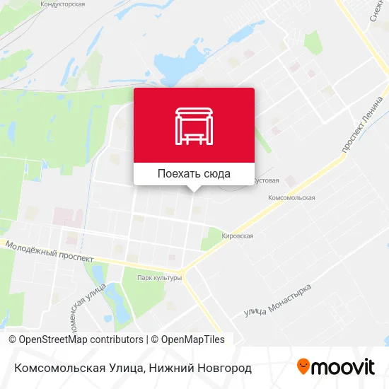 Карта Комсомольская Улица
