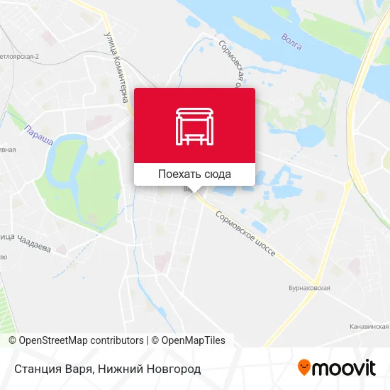 Карта Станция Варя