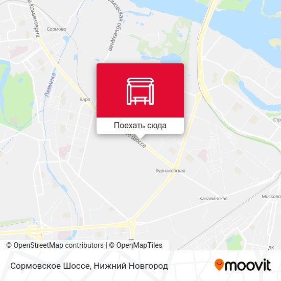 Карта Сормовское Шоссе
