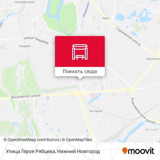 Карта Улица Героя Рябцева