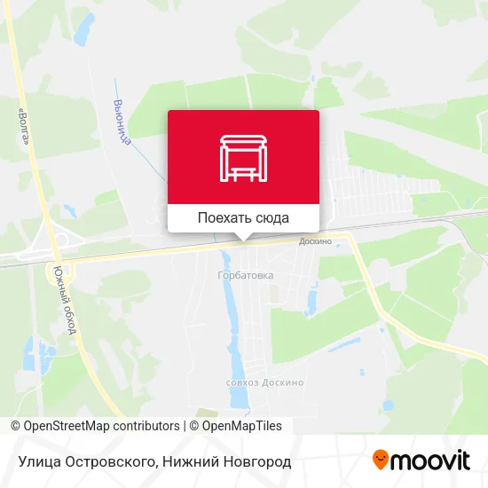Карта Улица Островского