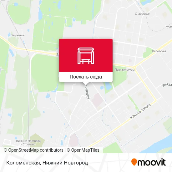 Карта Коломенская