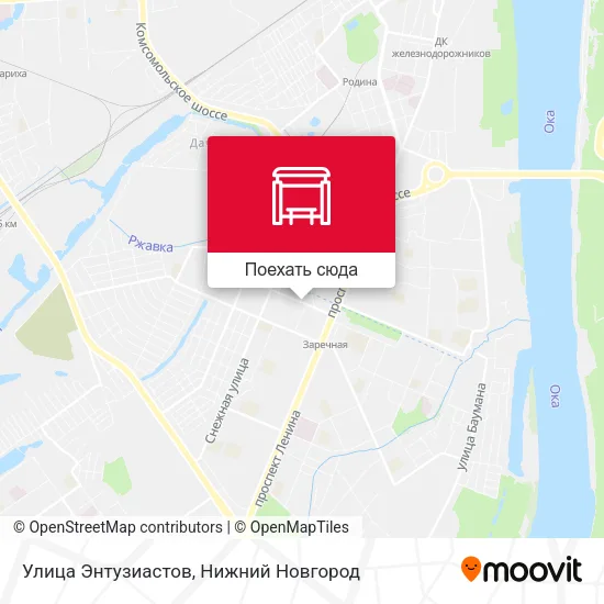 Карта Улица Энтузиастов