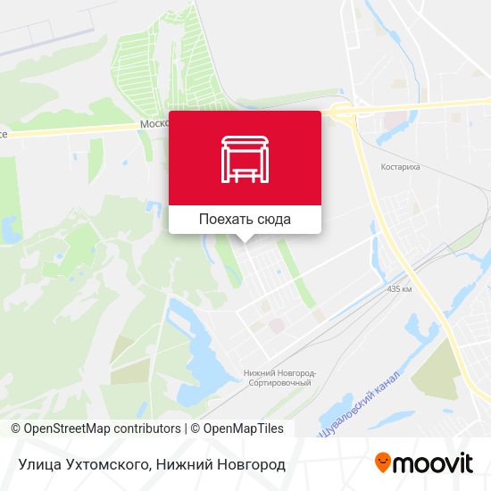 Карта Улица Ухтомского