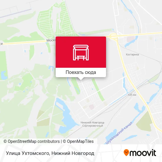 Карта Улица Ухтомского