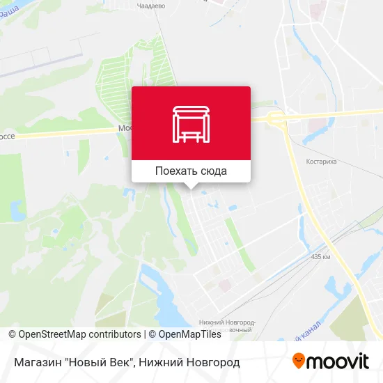 Карта Магазин "Новый Век"
