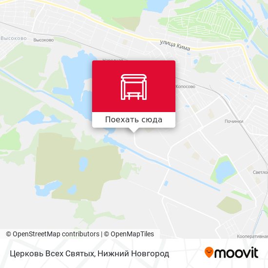 Карта Церковь Всех Святых