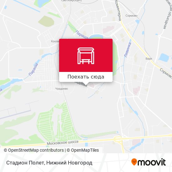 Карта Стадион Полет