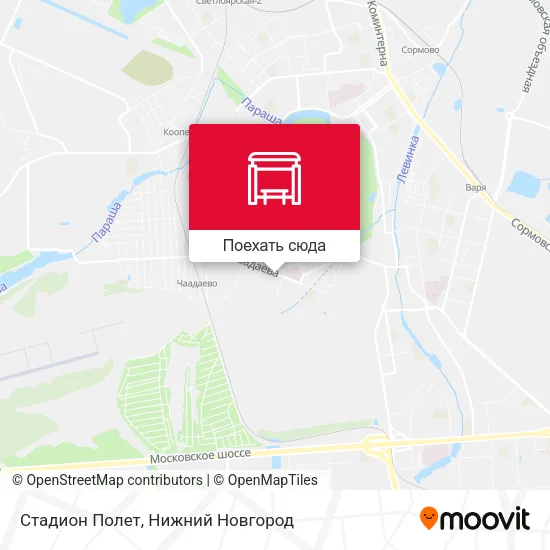 Карта Стадион Полет