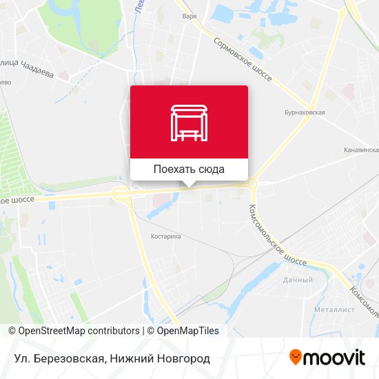 Карта Ул. Березовская