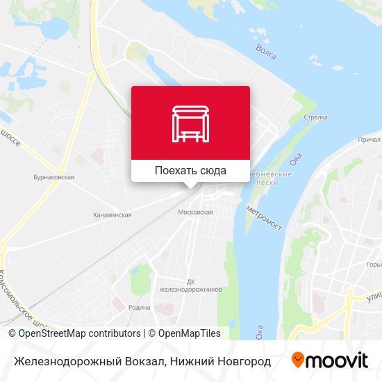 Карта Железнодорожный Вокзал