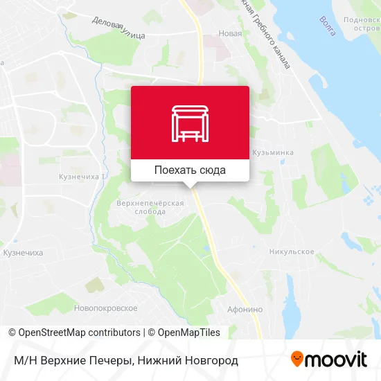 Карта М/Н Верхние Печеры