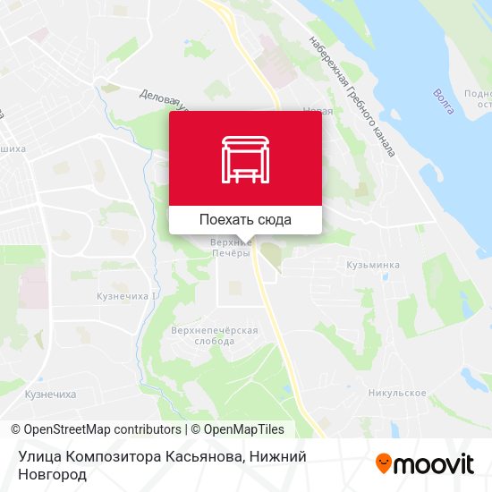 Карта Улица Композитора Касьянова