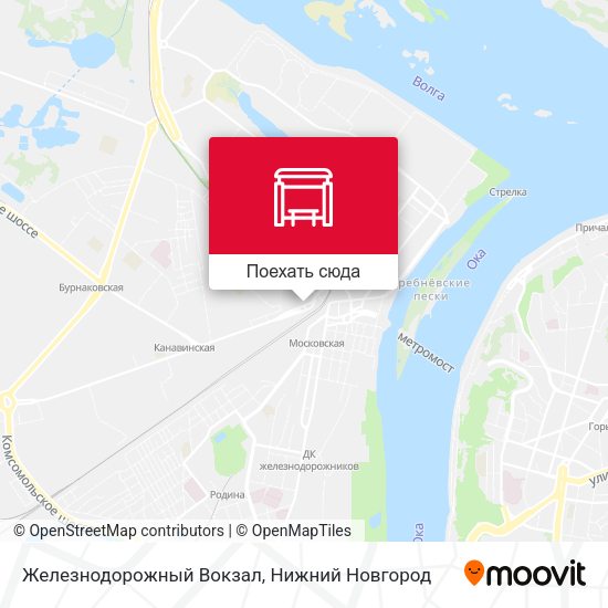 Карта Железнодорожный Вокзал