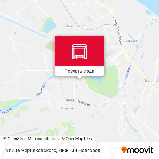 Карта Улица Черняховского