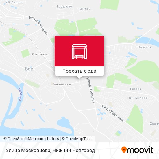 Карта Улица Московцева