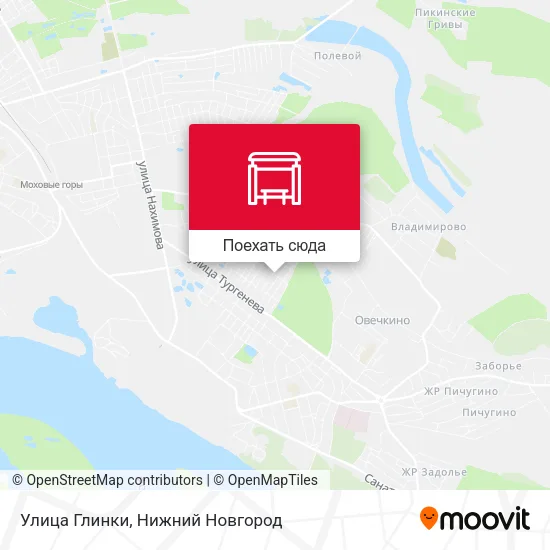 Карта Улица Глинки
