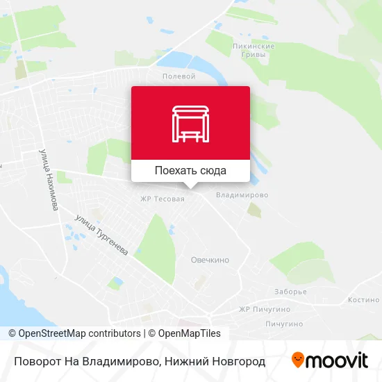 Карта Поворот На Владимирово