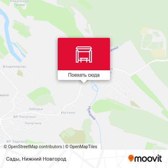 Карта Сады
