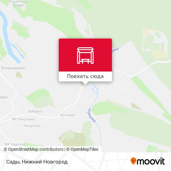 Карта Сады