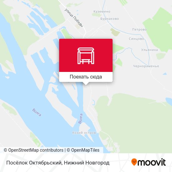Карта Посёлок Октябрьский