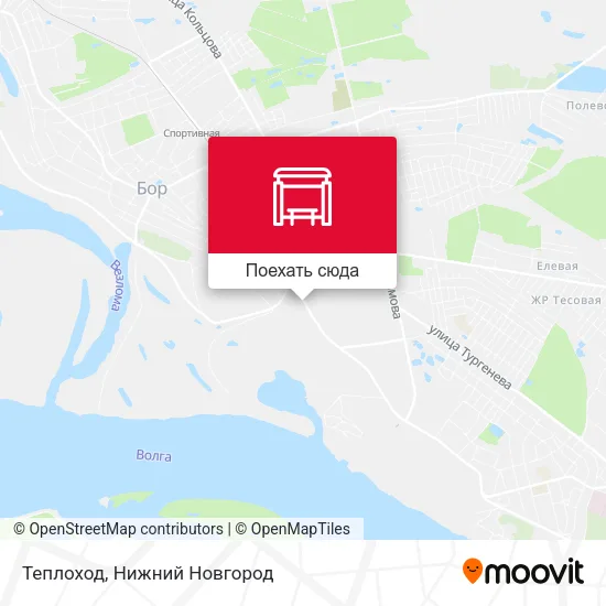Карта Теплоход