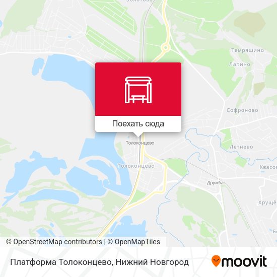 Карта Платформа Толоконцево