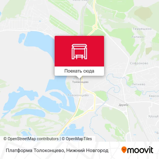 Карта Платформа Толоконцево