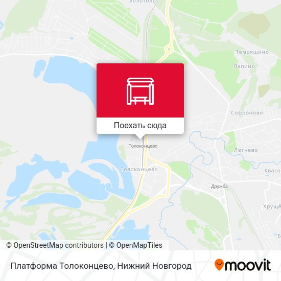 Карта Платформа Толоконцево