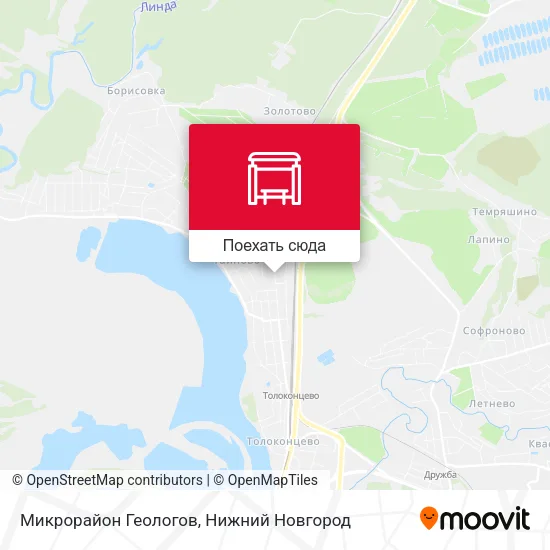 Карта Микрорайон Геологов