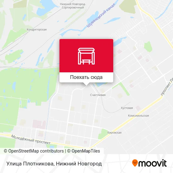 Карта Улица Плотникова
