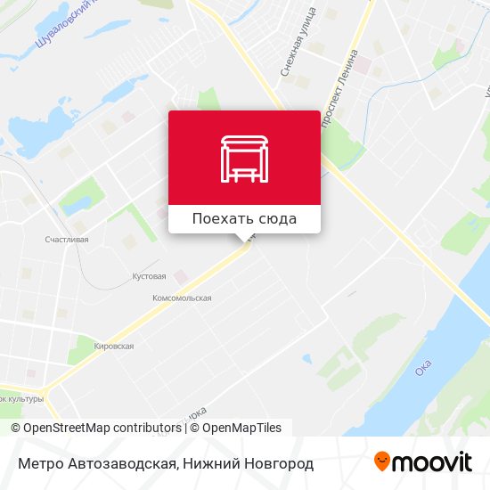 Карта Метро Автозаводская