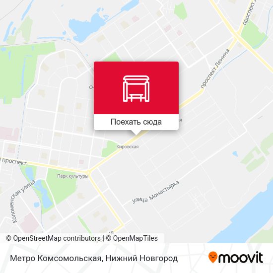 Карта Метро Комсомольская