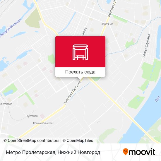 Карта Метро Пролетарская