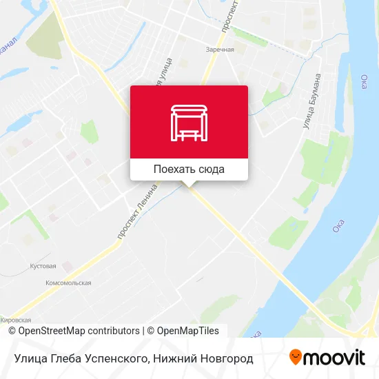 Карта Улица Глеба Успенского