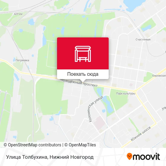 Карта Улица Толбухина