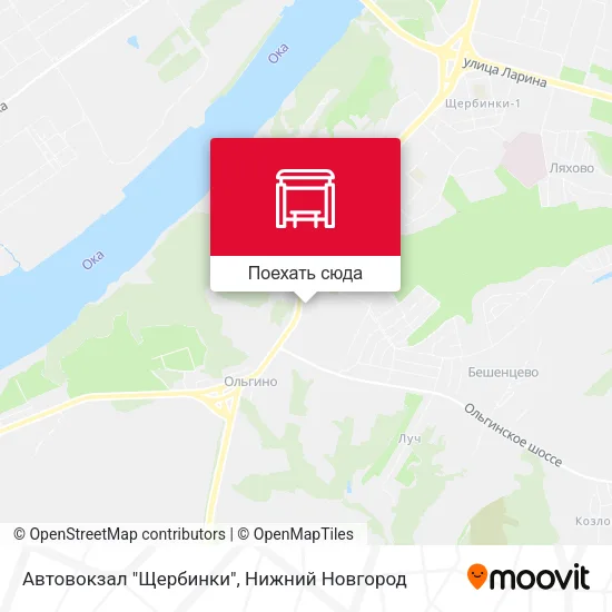 Карта Автовокзал "Щербинки"