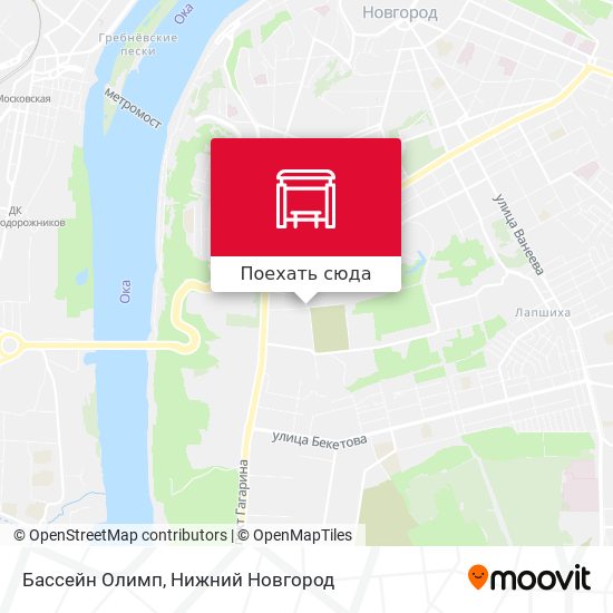Карта Бассейн Олимп