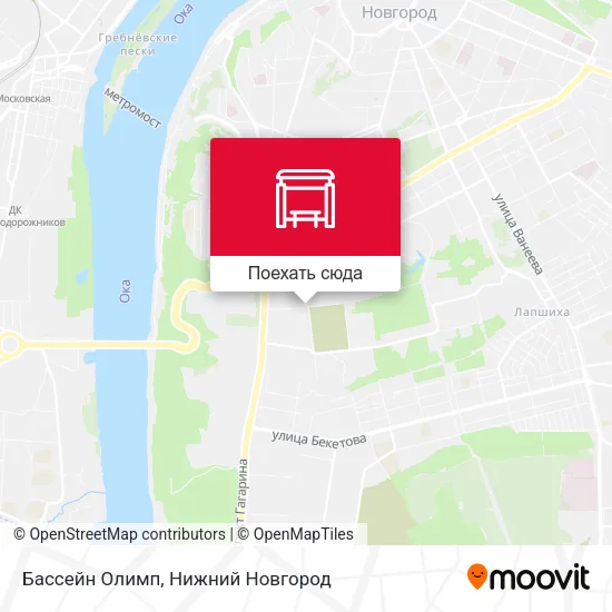 Карта Бассейн Олимп