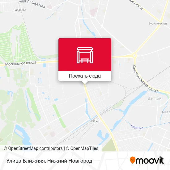 Карта Улица Ближняя
