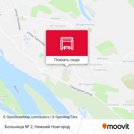 Карта Больница № 2