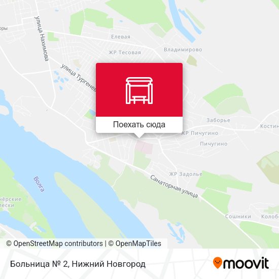 Карта Больница № 2