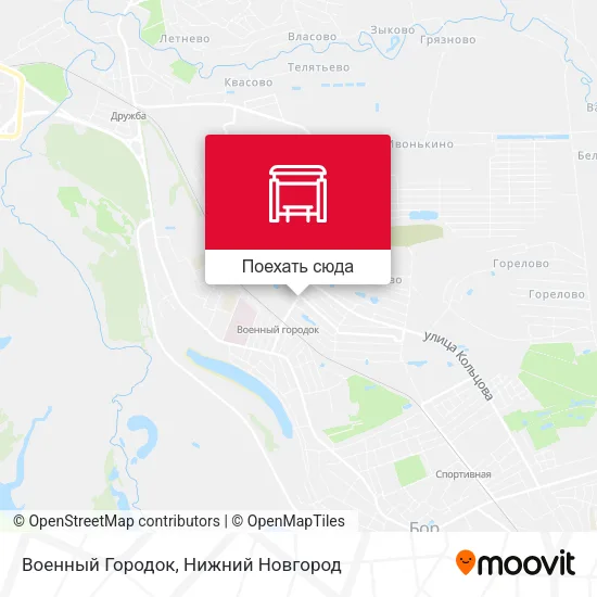 Карта Военный Городок