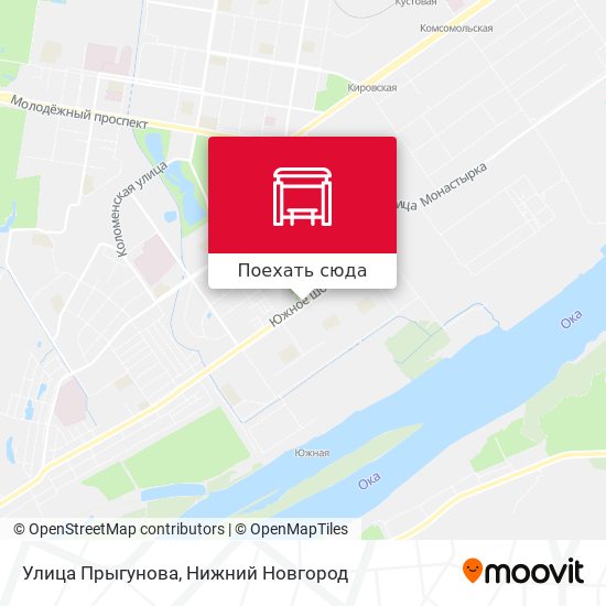 Карта Улица Прыгунова