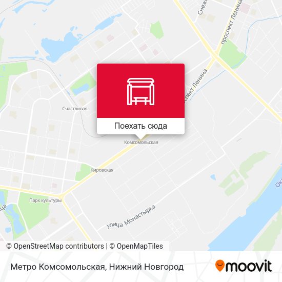 Карта Метро Комсомольская