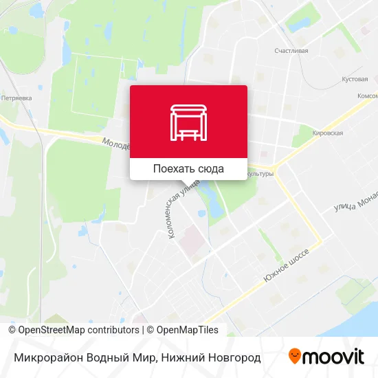 Карта Микрорайон Водный Мир