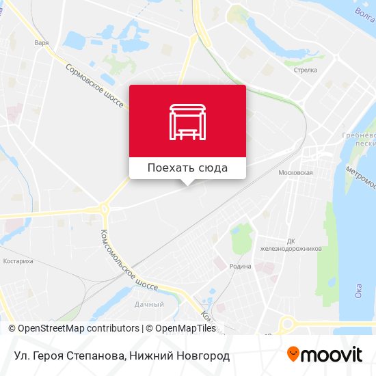 Карта Ул. Героя Степанова